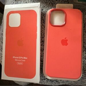 Apple iPhone 12 Pro Max Silicone Case - Coral